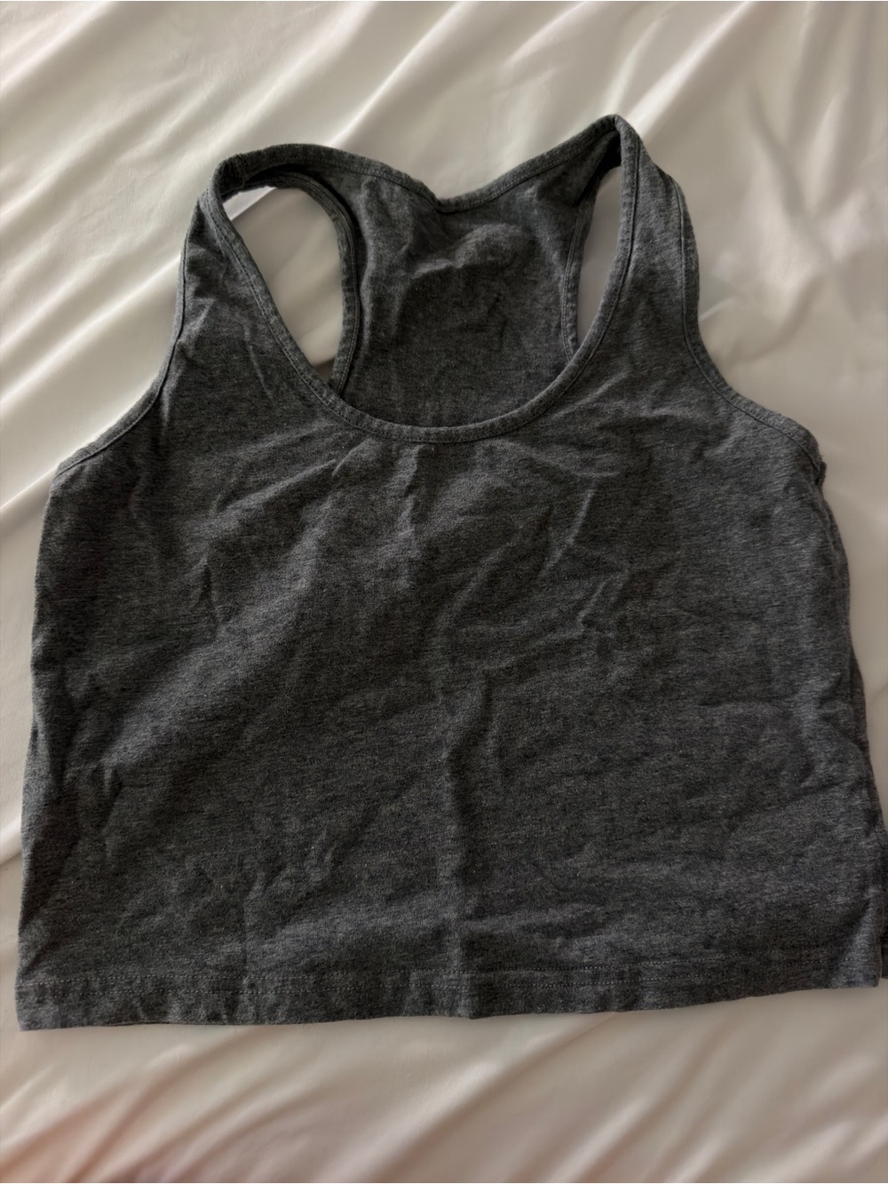 Women's Dark Gray Racerback Tank Top